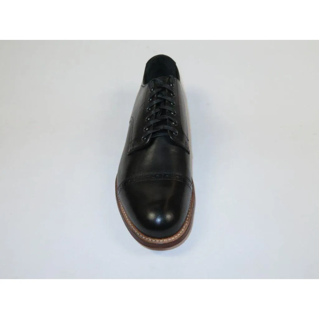 00107, Stacy adams Leather Shoes Cap Toe Oxford Lace Up Black