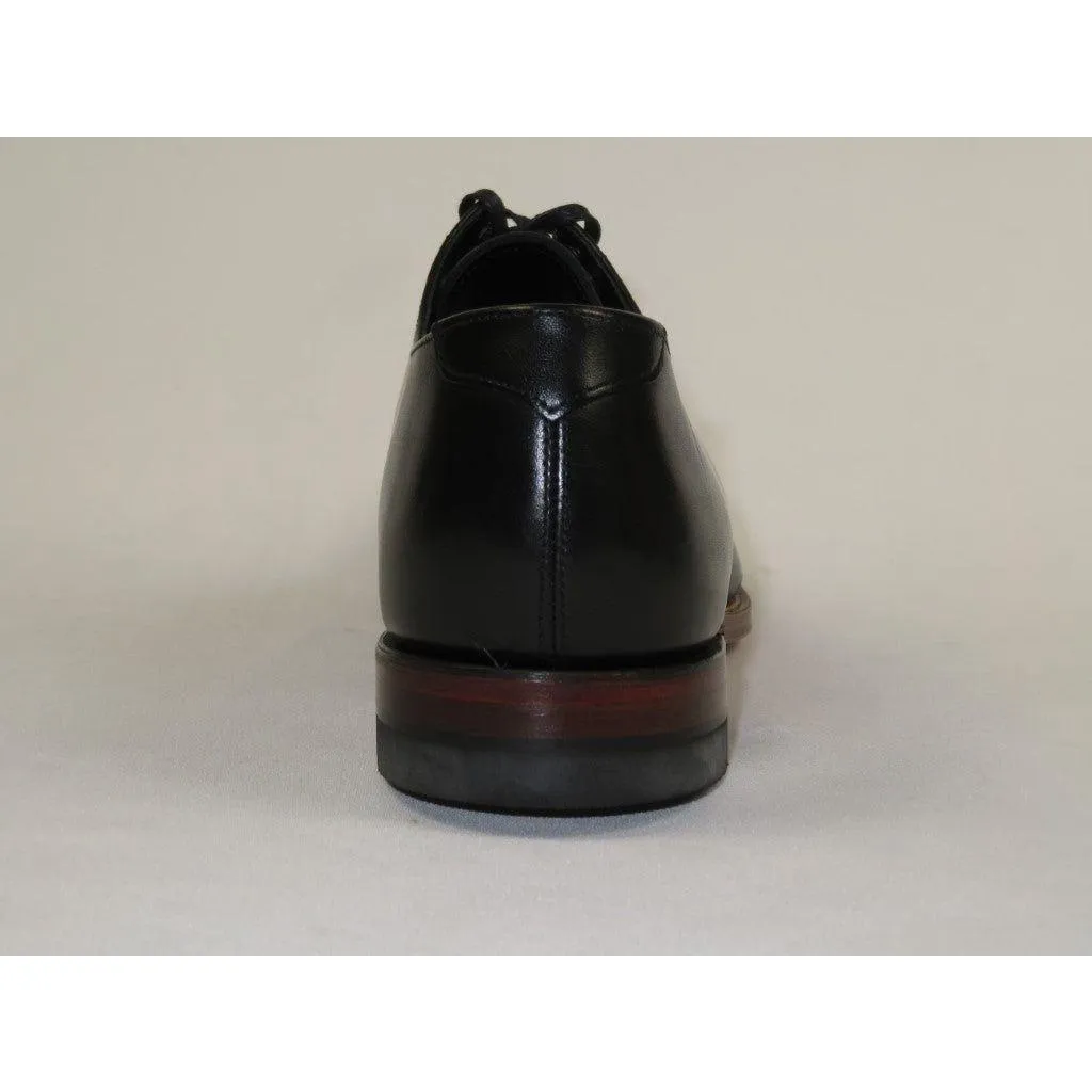 00107, Stacy adams Leather Shoes Cap Toe Oxford Lace Up Black