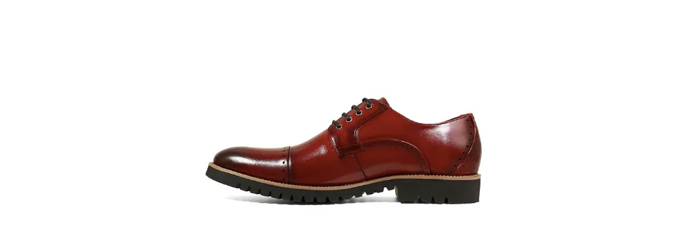 Barcliff Cap Toe Oxford Cranberry