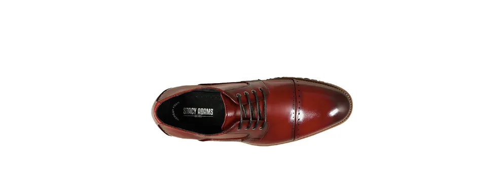 Barcliff Cap Toe Oxford Cranberry