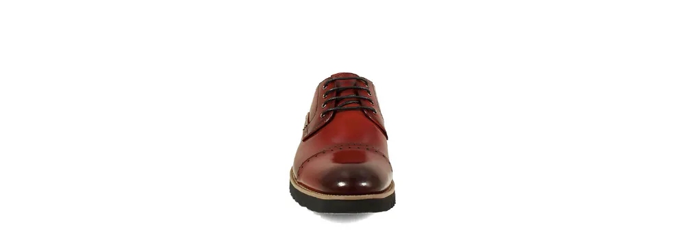 Barcliff Cap Toe Oxford Cranberry