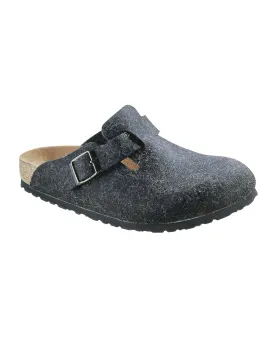 Boston Anthracite Wool Clogs