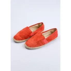 Brave Soul Suedette Slip-On Espadrilles Coral