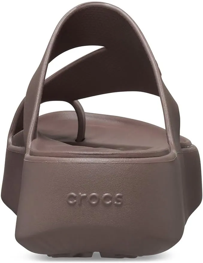 Crocs Women's Getaway Toe Loop Platform Sandals, LiteRide Comfort