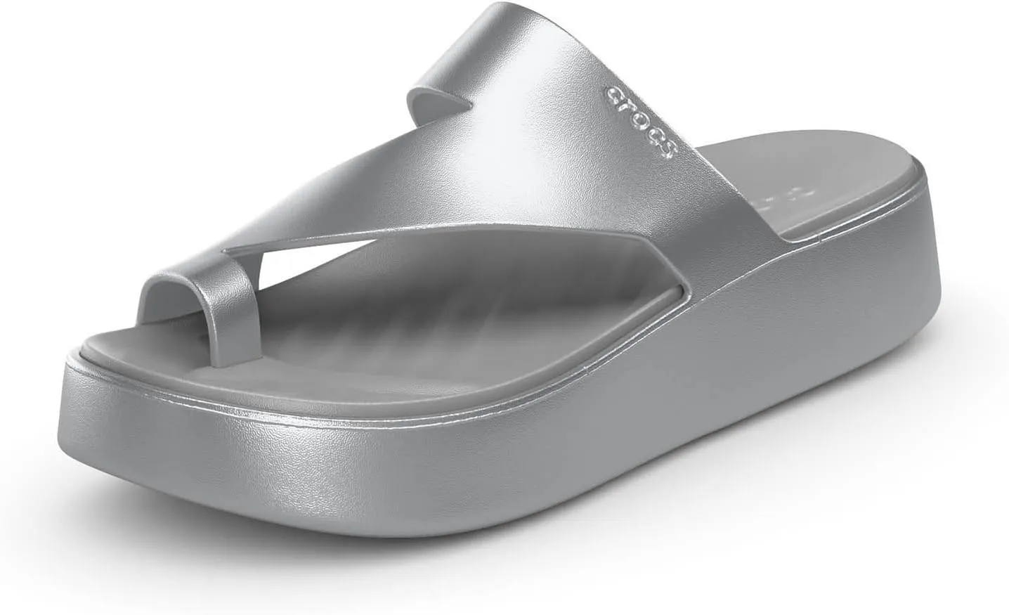 Crocs Women's Getaway Toe Loop Platform Sandals, LiteRide Comfort