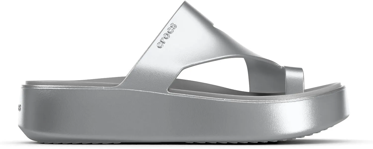 Crocs Women's Getaway Toe Loop Platform Sandals, LiteRide Comfort