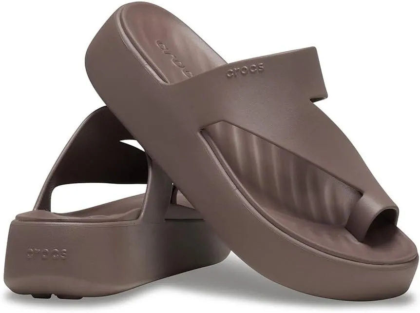 Crocs Women's Getaway Toe Loop Platform Sandals, LiteRide Comfort