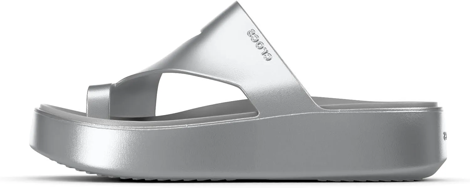 Crocs Women's Getaway Toe Loop Platform Sandals, LiteRide Comfort