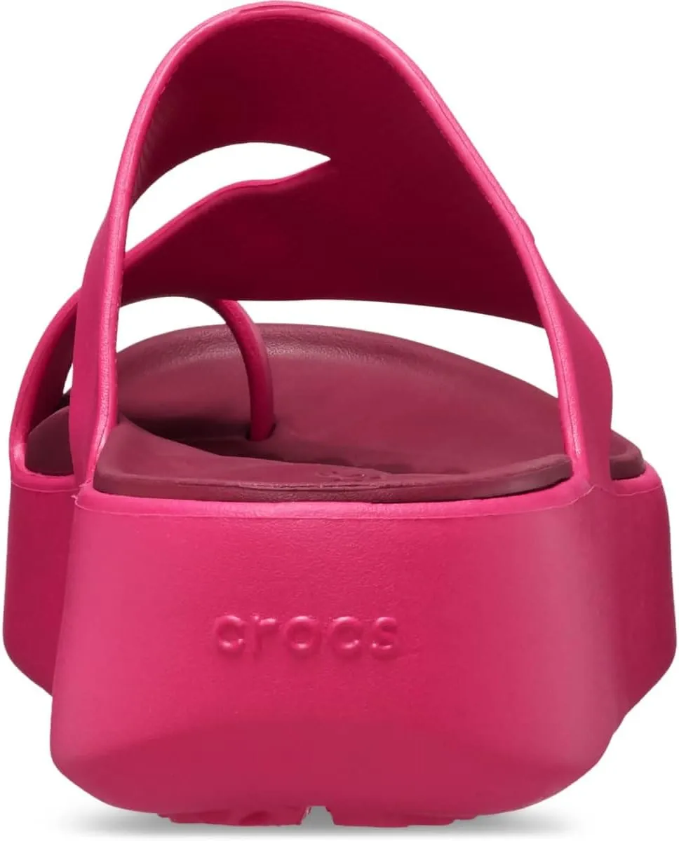Crocs Women's Getaway Toe Loop Platform Sandals, LiteRide Comfort