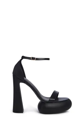 Dawn Platform Heels- Black