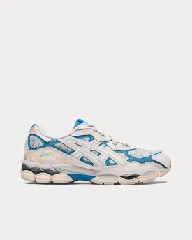Gel-NYC White / Dolphin Blue Low Top Sneakers
