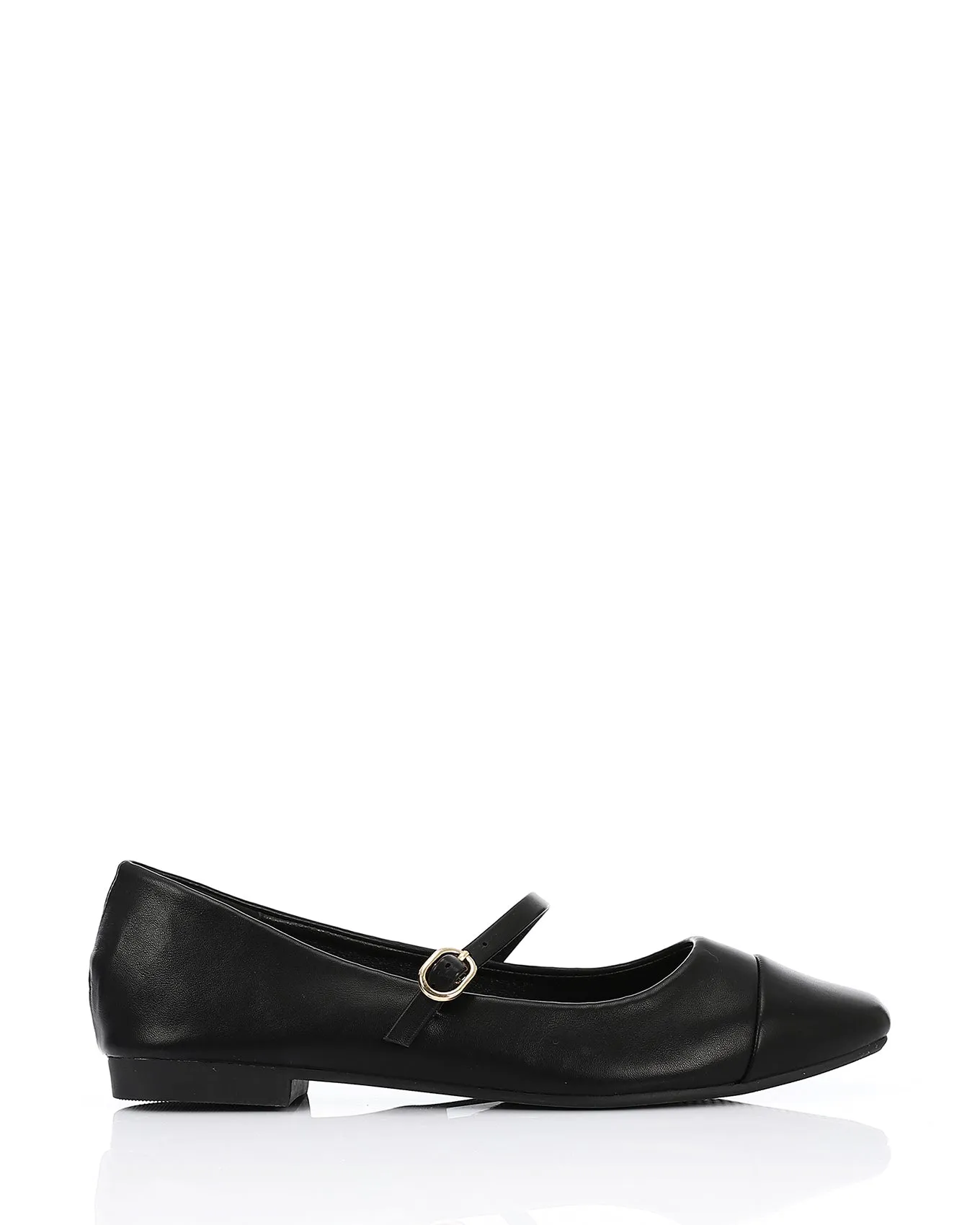 JAL-DVTV-025 Round Mash & Leather Ballet Flats