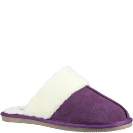 Purple Arianna Mule Slippers