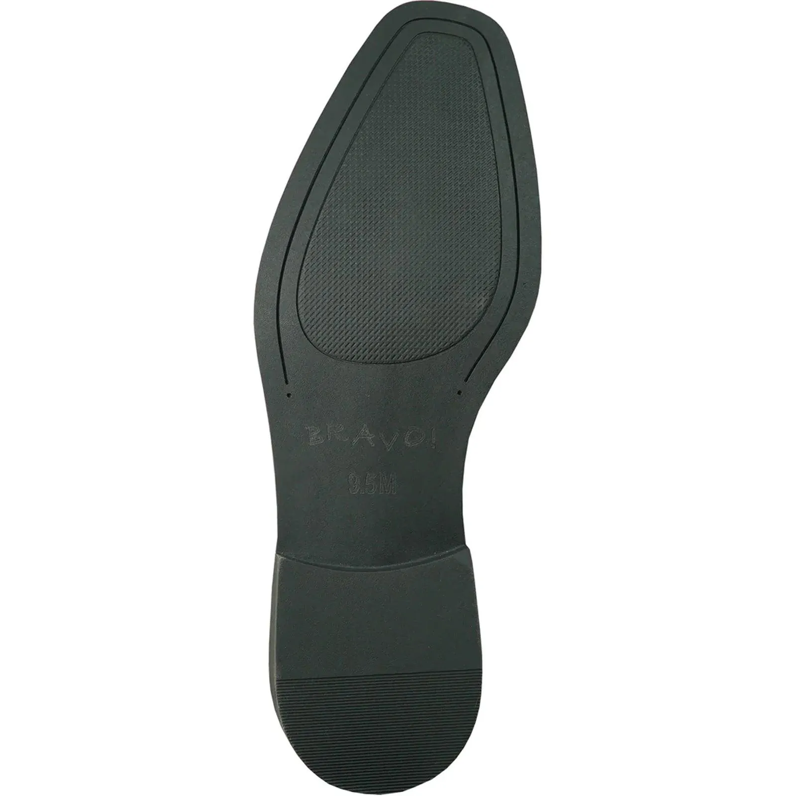 "Bravo Men's Antique Black Cap Toe Oxford Lace Up Dress Shoe"
