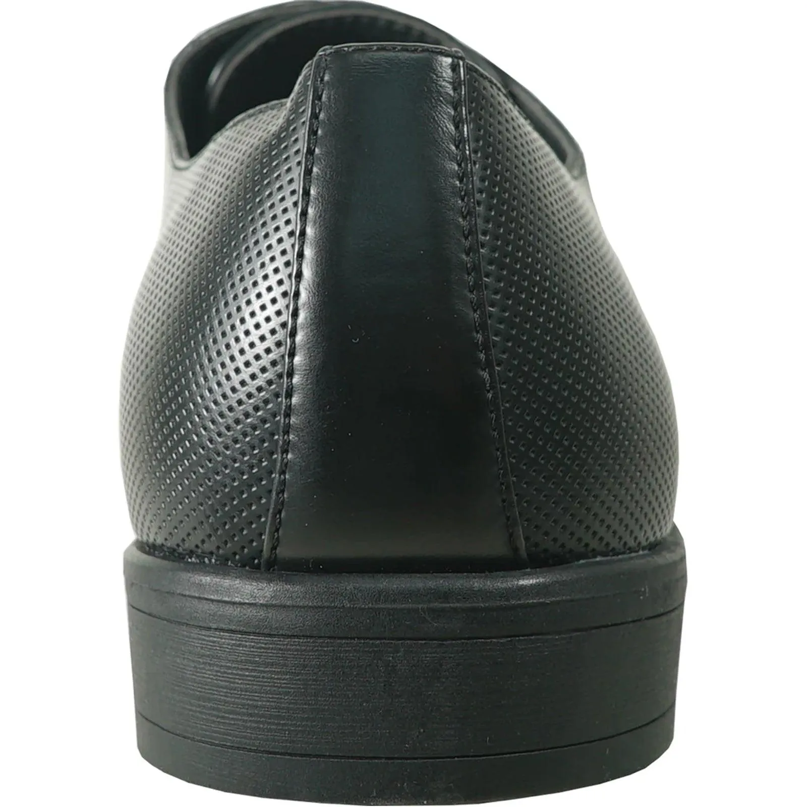 "Bravo Men's Antique Black Cap Toe Oxford Lace Up Dress Shoe"