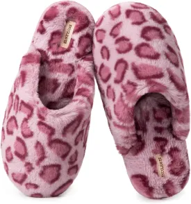 Snug Leaves Women's Fuzzy Scuff Slippers Soft Comfy Memory Foam Non-slip Indoor House Shoes