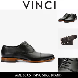 The Gambaha Black Leather Quarter Brogue Cap Toe Oxford Men Shoe