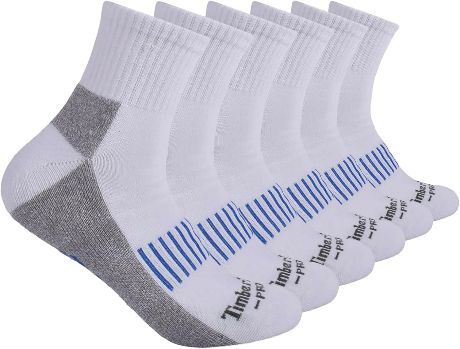 Timberland PRO Men's 6-Pack Quarter Socks